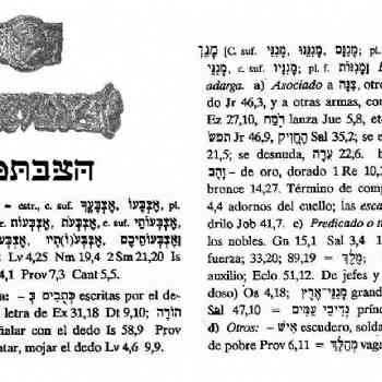 Anillo ibérico, Celestino Pujol, Transliteración hebrea.