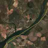 Juromenha (Alentejo, Portugal): vista satélite.