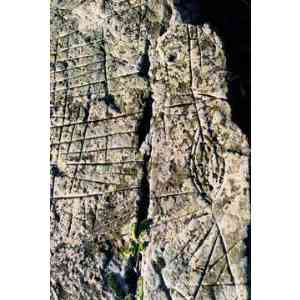Petroglifos hurdanos: Puerto del Gamo (detalle).