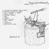 Contrapeso cilíndrico de prensa olearia (esquema)