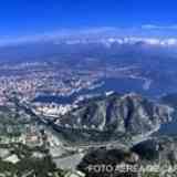 Vista aerea de la Bahía y ciudad de cartagena