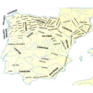 Mapa de los pueblos indígenas de la Península a pa