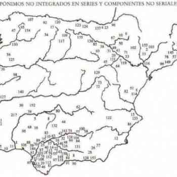 Topónimos no seriales meridional-íbero-pirenaica