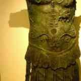Click para ampliar. Chiclana 4: Sancti Petri (escultura thoracata de emperador)