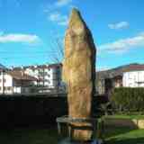 Click para ampliar. menhir de Soalar (Museo de Elizondo)