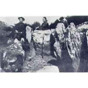 Excavación del dolmen de Jentillarri en 1917 