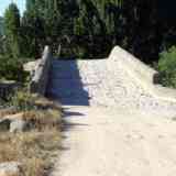 Click para ampliar. Acceso sur al puente de Santa Yusta.