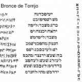 Click para ampliar. Transliteración Bronce Torrijo del Campo y Tabla epigráfica Torrijo.