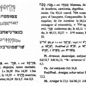 Click para ampliar. Pulsa en el nombre para ver la ficha. Plomo Peña del moro Sant Just Desvern
Transliteración hebreo actual.