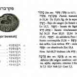 Moneda ibérica mqrbrk, Transliteración hebrea. 