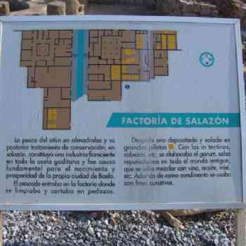 Click para ampliar. Pulsa en el nombre para ver la ficha. Fabrica  de  salazones  de  atún  en Baelo  Claudia.