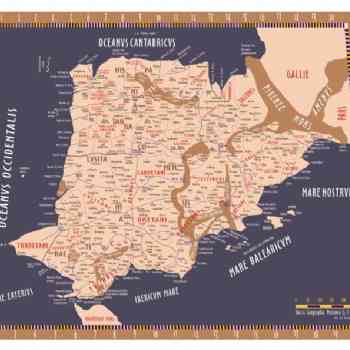 Click para ampliar. Pulsa en el nombre para ver la ficha. Mapa Iberia Ptolomeo (s. II d. C)