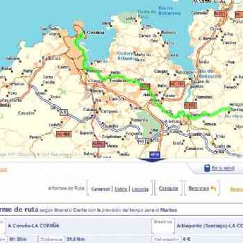 Click para ampliar. Pulsa en el nombre para ver la ficha. Itinerario a Santiago de Adragonte