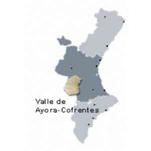 Mapa situación del Valle de Ayora