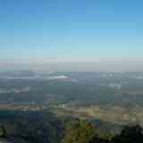 Vista del valle de Farum Brigantium con La Coruña al fondo desde las alturas de Santa Locaia en el concello de Arteixo (Coruña).