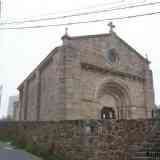 Click para ampliar. Visa general de la iglesia de San Tirso de Oseiro (Arteixo). Coruña.