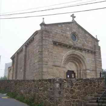 Click para ampliar. Pulsa en el nombre para ver la ficha. Visa general de la iglesia de San Tirso de Oseiro (Arteixo). Coruña.