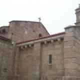 Ábside rectangular de la iglesia parroquial de San Tirso de Oseiro (Arteixo). Coruña.