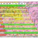 Click para ampliar. Carpetania Ptolomeo - Cuadro sincronizado de coordenadas