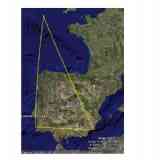 Click para ampliar. Ptolomeo: Meridiano 12º y 5º y Paralelo 37º 33''