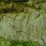 Click para ampliar. Cueva de Chhufín. Grabados marcados. 5