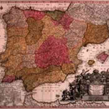 Click para ampliar. Pulsa en el nombre para ver la ficha. Mapa antiguo de reinos peninsulares