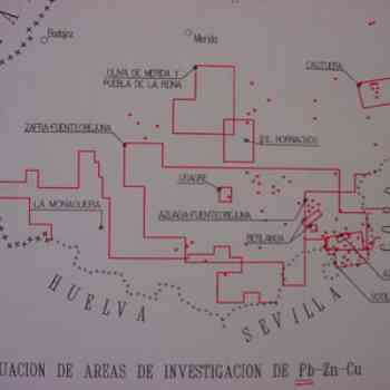 Yacimientos de plomo prov. Badajoz