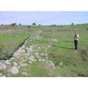 Antigua presa colmatada. Alcántara (Cáceres)