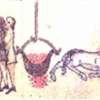 Click para ampliar. Pulsa en el nombre para ver la ficha. Ceremonia entronizatoria irlandesa descrita por Gerardo de Gales en su Topographia Hibernica RIA