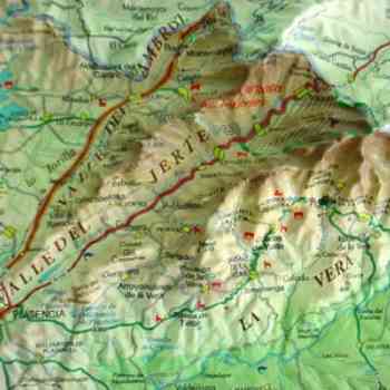 Click para ampliar. Pulsa en el nombre para ver la ficha. Mapa del Valle del Jerte