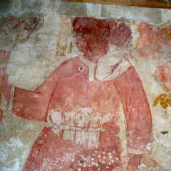 Click para ampliar. Pulsa en el nombre para ver la ficha. AROCHE.San Cristobal.Frescos ermita San Mames
