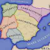 Click para ampliar. División provincial romana Bajo Imperio