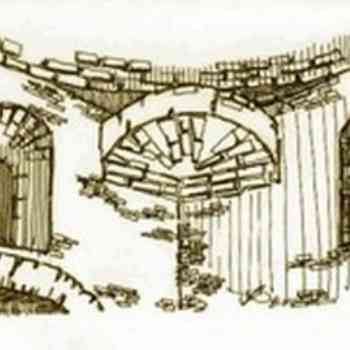 Click para ampliar. Pulsa en el nombre para ver la ficha. Baptisterio de Gabia Grande. Imagen parcial de su interior