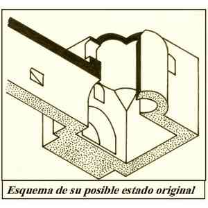 Baptisterio de Gabia Grande. Esquema de su posible estructura original