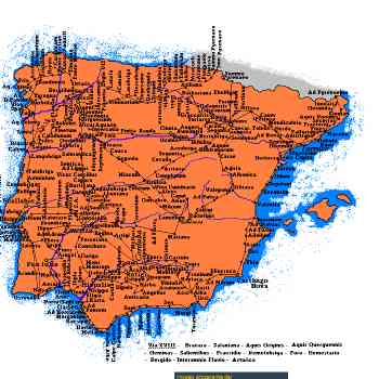 Click para ampliar. Pulsa en el nombre para ver la ficha. Itinerario de Antonino (DTEHA)
