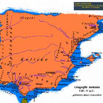 Click para ampliar. Pulsa en el nombre para ver la ficha. Geografía peninsular primer milenio a.C. (DTEHA)