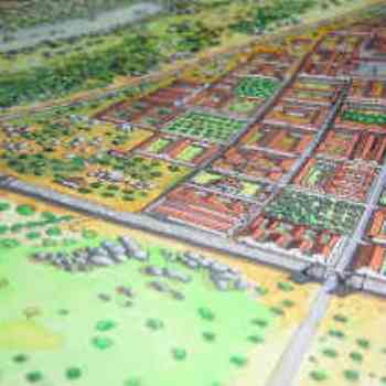 Click para ampliar. Pulsa en el nombre para ver la ficha. Dibujo de la ciudad Puerta Oeste