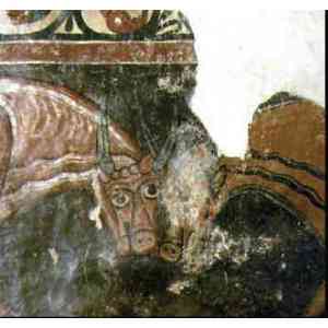 San Baudelio de Berlanga, detalle fresco