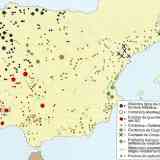 Mapa de hallazgos arqueológicos y poblados