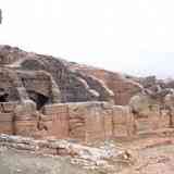 Click para ampliar. Tiermes - Viviendas y muralla romana.